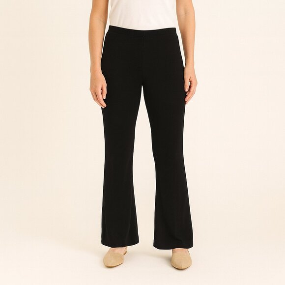 Sigrid Olsen Black Straight Leg Pants Size Large - Picture 1 of 4
